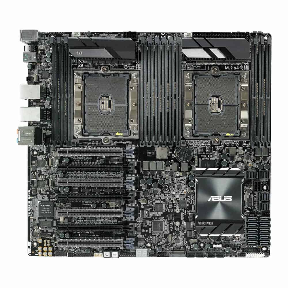 ASUS Dual Scalable Xeon WS C621E SAGE EEB Open Box Workstation Motherboard